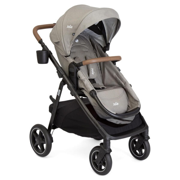 Ginger LX 4-in-1 One-Hand Pramette Stroller - Convertible Pramette & Stroller, Newborn to Toddler (Dove)
