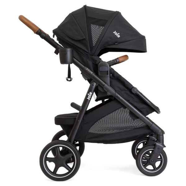 Ginger LX 4-in-1 One-Hand Pramette Stroller - Convertible Pramette & Stroller, Newborn to Toddler (Dove)