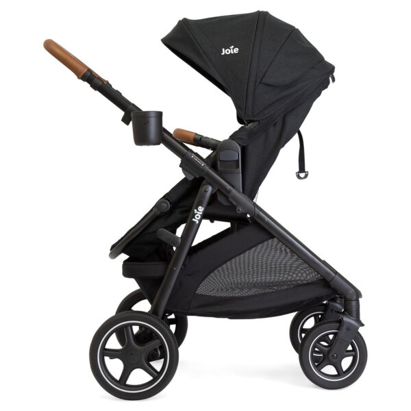 Ginger LX 4-in-1 One-Hand Pramette Stroller - Convertible Pramette & Stroller, Newborn to Toddler (Dove)
