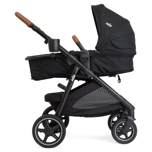 Ginger LX 4-in-1 One-Hand Pramette Stroller - Convertible Pramette & Stroller, Newborn to Toddler (Dove)