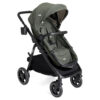 Ginger LX 4-in-1 One-Hand Pramette Stroller - Convertible Pramette & Stroller, Newborn to Toddler (Dove)