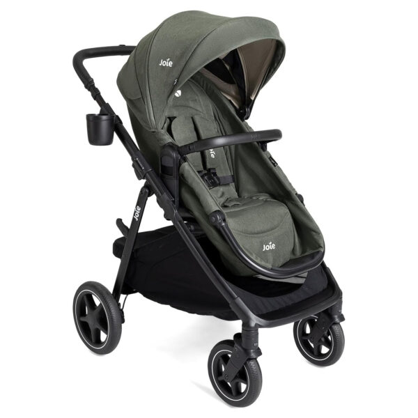 Ginger LX 4-in-1 One-Hand Pramette Stroller - Convertible Pramette & Stroller, Newborn to Toddler (Dove)