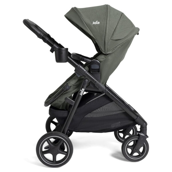 Ginger LX 4-in-1 One-Hand Pramette Stroller - Convertible Pramette & Stroller, Newborn to Toddler (Dove)