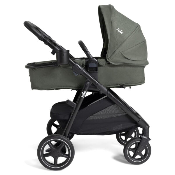 Ginger LX 4-in-1 One-Hand Pramette Stroller - Convertible Pramette & Stroller, Newborn to Toddler (Dove)