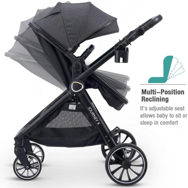 688a6419d6e9cc333b99632c6d7f53c3fbc3affe3cd5cccdb221d.jpg Baby Stroller 2 in 1 Newborn Convertible Stroller Bassinet for Infant New Born Pushchair 0-36 Month