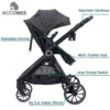 688a641bca83aebe0d51acb6167beeb7ed44462c2e153651d6724.jpg Baby Stroller 2 in 1 Newborn Convertible Stroller Bassinet for Infant New Born Pushchair 0-36 Month