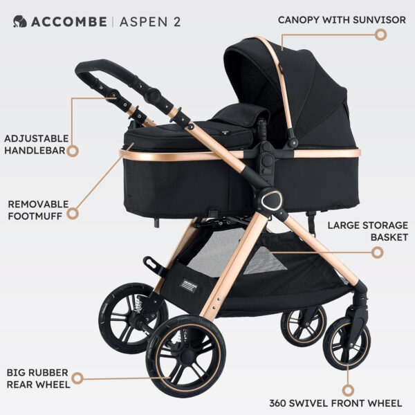 688a64234878a361135da5d07648616b18d5aa088229cbf4d3e62.jpg Baby Stroller 2 in 1 Newborn Convertible Stroller Bassinet for Infant New Born Pushchair 0-36 Month