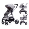 688a6491cf15ef8c86312864ad0d89593a59c274f80b4600c5200.jpg 2 in 1 Baby Stroller, Newborn Infant Toddler Convertible Bassinet Pram Stroller for 0-36 Months Old Babies (Black)