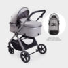 688a64a4c65afb755e2525d194380bf3d4934cd91e1a6a64ffcf4.jpg 2 in 1 Baby Stroller, Newborn Infant Toddler Convertible Bassinet Pram Stroller for 0-36 Months Old Babies (Black)
