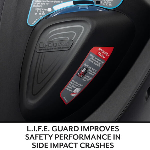 Evenflo Revolve360 Slim 2-in-1 Rotational Car Seat with Quick Clean Cover (Salem Black)