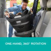 Evenflo Revolve360 Slim 2-in-1 Rotational Car Seat with Quick Clean Cover (Salem Black)