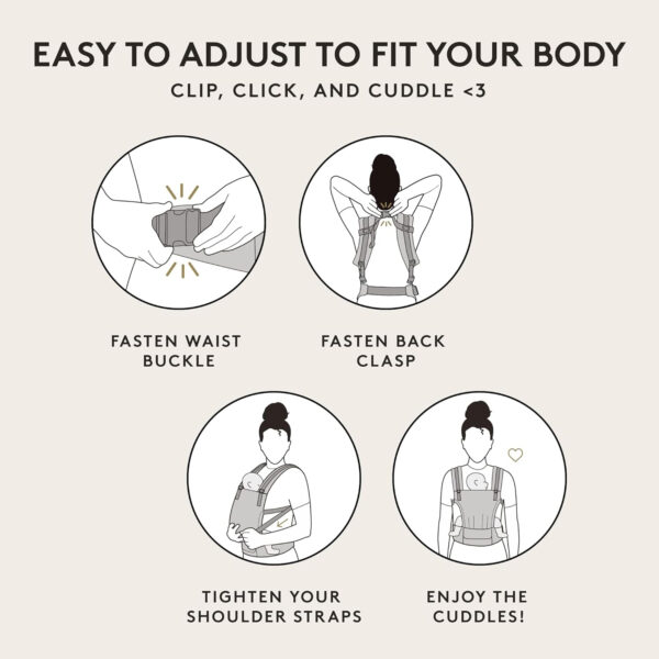 688a695949c23fa5fe8521a7b634872853f9c8e6518638392e275.jpg Baby Tula Cotton Free-to-Grow Baby Carrier - Adjustable, Comfortable, Newborn to Toddler Carrier - Ergonomic Fit for 7lbs to 45lbs - Back & Front Carry Options - Play (Yellow/Hearts)