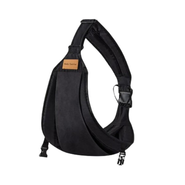 Baby Sling Carrier Toddler Carrier One Shoulder Adjustable Shoulder Strap Labor-Saving Baby Sling 10-45lbs(Black,Mesh)