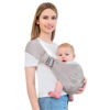 Baby Sling Carrier,Baby Carrier Newborn to Toddler,Toddler Carrier,Portable Lightweight & Spreadable Shoulder Straps (Dark Grey)