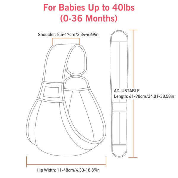 Adjustable One Shoulder Baby Carrier for Infant, Lightweight Breathable Mesh Baby Hip Carrier Portable Baby Carrier Sling for Newborn to Toddler Girl and Boy 6-40 lbs (Green)