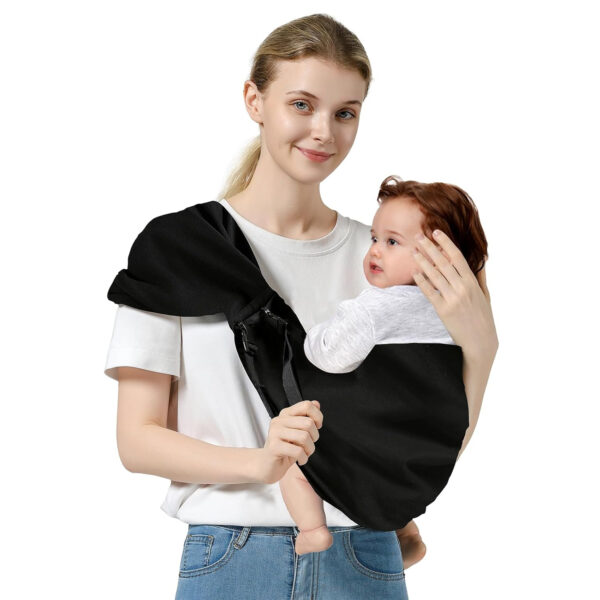 688a6b080399a972376131b31ef62fe3cf95a6838cde4934920b2.jpg Baby Sling Carrier, Toddler Sling Toddler Carrier with Wide Shoulder Strap, Lightweight Baby Carriers Newborn to Toddler Infant Wrap Carriers Perfect for Mom and Dad, Black