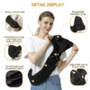 688a6b091efd6aa0581a37e10915b3a9a567a5d7e8c8b01374cf3.jpg Baby Sling Carrier, Toddler Sling Toddler Carrier with Wide Shoulder Strap, Lightweight Baby Carriers Newborn to Toddler Infant Wrap Carriers Perfect for Mom and Dad, Black