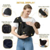 688a6b1a9b3f37670f6346e10e3b782756668b4954eb8e59e81de.jpg Baby Sling Carrier, Toddler Sling Toddler Carrier with Wide Shoulder Strap, Lightweight Baby Carriers Newborn to Toddler Infant Wrap Carriers Perfect for Mom and Dad, Black