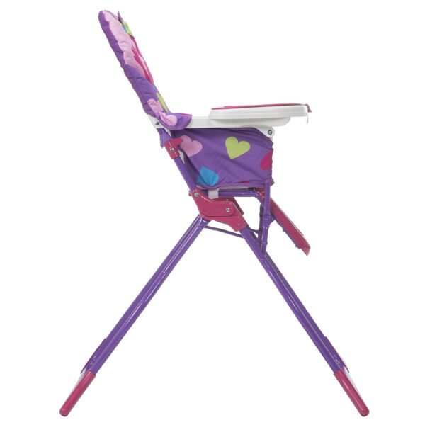 Cosco Kids Simple Fold Folding High Chair for Babies and Toddlers (from 6 Months to 50 lbs) Simple Fold Deluxe with 3-Position Tray, Portable High Chair, Monster Syd