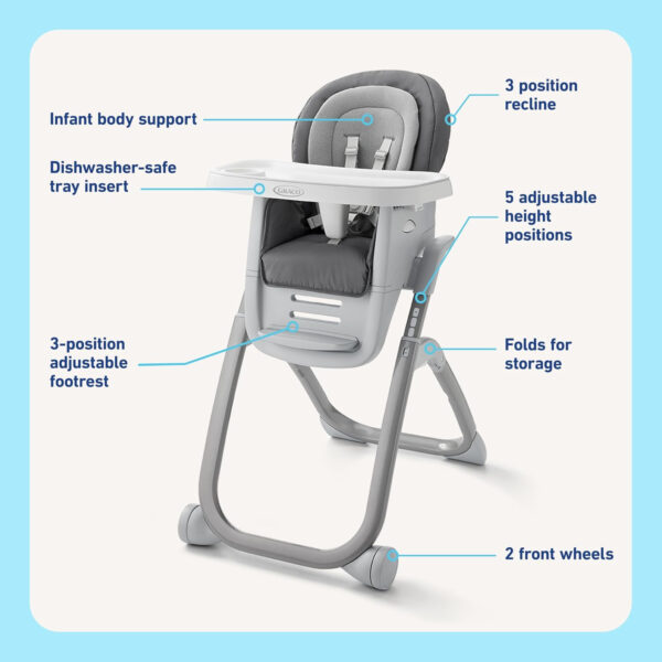 Graco DuoDiner DLX 6-in-1 Highchair, Mathis