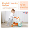 KÜB Montessori Baby Walker - Interactive Push Toy for Toddlers Learning to Walk with Soft Music & Lights, Adjustable Speed & Non-Slip Wheels, Educational Activity Center