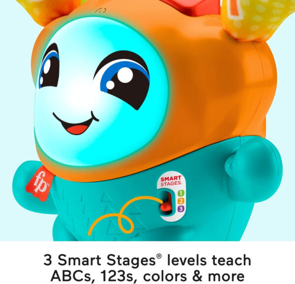 Fisher-Price Baby & Toddler Toy 2-Sided Steady Speed Panda Walker with Smart Stages Learning & Blocks for Ages 6+ Months