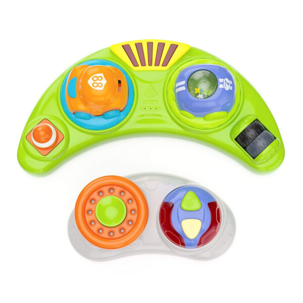 Storkcraft 3-in-1 Activity Walker and Rocker with Jumping Board Feeding Tray, Interactive Toy Tray for Toddlers Infants, Blue/Gray