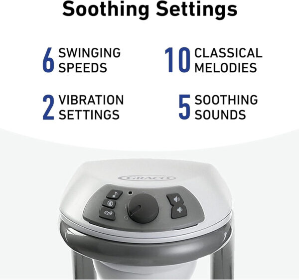 Graco DuetConnect LX Seat & Bouncer, Multi-Direction Seat, Multiple Swinging Speeds, Easily Portable, Redmond