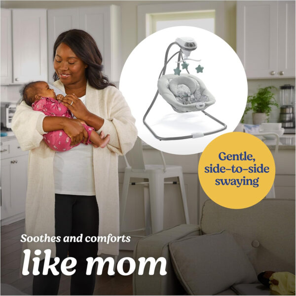 Graco DuetConnect LX Seat & Bouncer, Multi-Direction Seat, Multiple Swinging Speeds, Easily Portable, Redmond