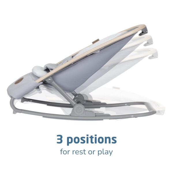 Maxi-Cosi Kori 2-in-1 Baby Bouncer Seat for Infants, Baby Rocker Chair, Portable Baby Bouncer, Classic Slate