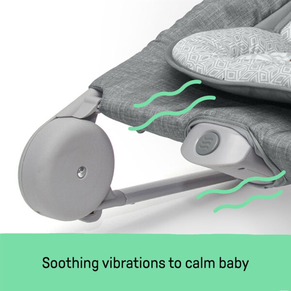 Summer Infant 2-in-1 Bouncer & Rocker Duo (Heather Gray) Convenient and Portable Rocker and Bouncer for Babies Includes Soft Toys and Soothing Vibrations