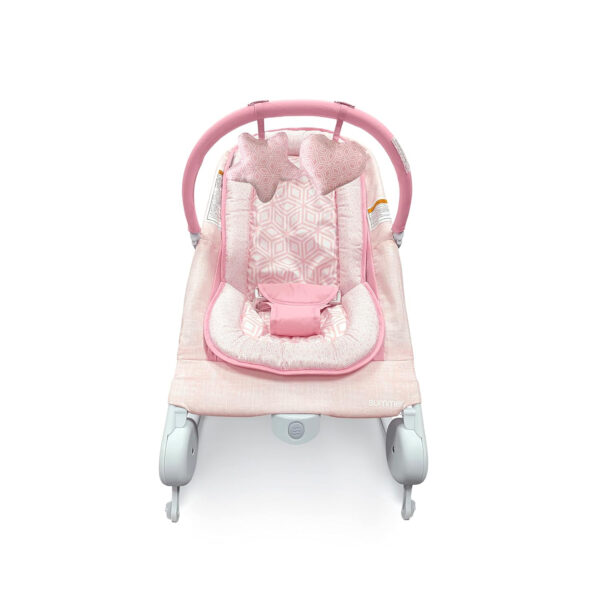 Summer Infant 2-in-1 Bouncer & Rocker Duo (Heather Gray) Convenient and Portable Rocker and Bouncer for Babies Includes Soft Toys and Soothing Vibrations