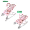 Summer Infant 2-in-1 Bouncer & Rocker Duo (Heather Gray) Convenient and Portable Rocker and Bouncer for Babies Includes Soft Toys and Soothing Vibrations