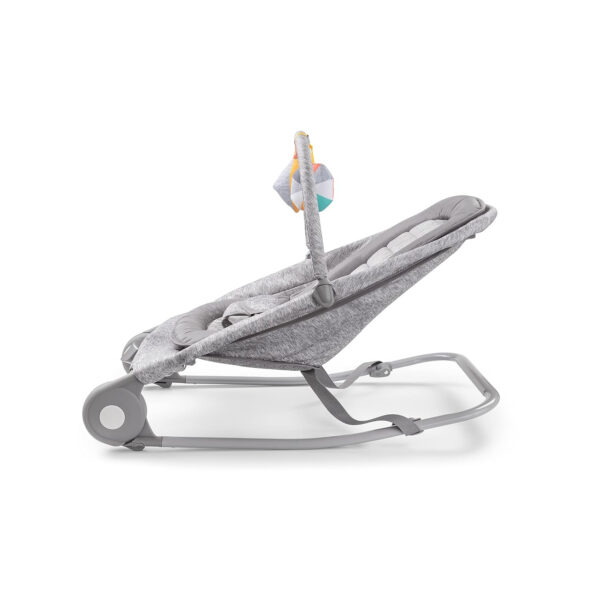 Summer Infant 2-in-1 Bouncer & Rocker Duo (Heather Gray) Convenient and Portable Rocker and Bouncer for Babies Includes Soft Toys and Soothing Vibrations