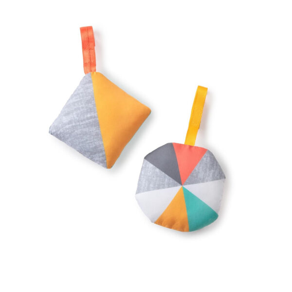 Summer Infant 2-in-1 Bouncer & Rocker Duo (Heather Gray) Convenient and Portable Rocker and Bouncer for Babies Includes Soft Toys and Soothing Vibrations