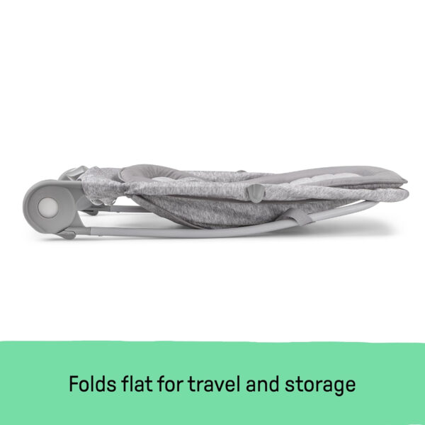 Summer Infant 2-in-1 Bouncer & Rocker Duo (Heather Gray) Convenient and Portable Rocker and Bouncer for Babies Includes Soft Toys and Soothing Vibrations