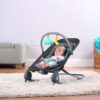 Summer Infant 2-in-1 Bouncer & Rocker Duo (Heather Gray) Convenient and Portable Rocker and Bouncer for Babies Includes Soft Toys and Soothing Vibrations