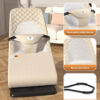 Bouncer Seat for Babies 0-12 Months, Baby Bouncer forBreathable and Comfortable Cushion, Three HeightAdjustments, Baby Rocker Portable Folding andDetachable, Ergonomic Baby Seat