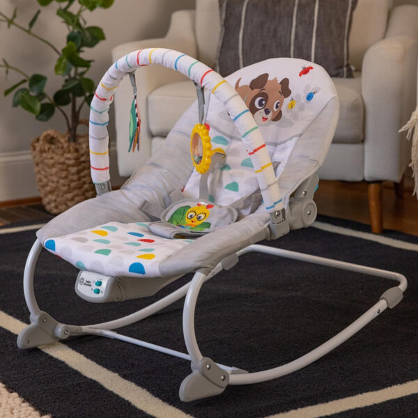 Baby Einstein Deans Discovery Spot Musical Infant to Toddler Rocker, with Vibrations, Ages 0 Months and Up
