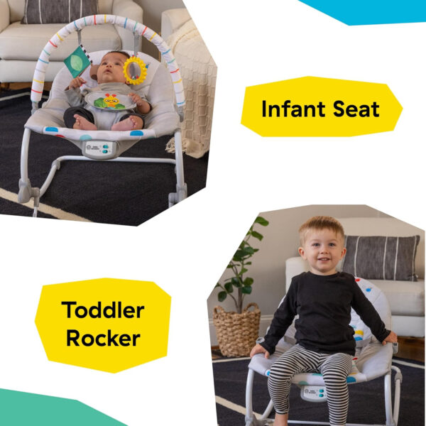 Baby Einstein Deans Discovery Spot Musical Infant to Toddler Rocker, with Vibrations, Ages 0 Months and Up