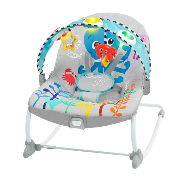 Baby Einstein Deans Discovery Spot Musical Infant to Toddler Rocker, with Vibrations, Ages 0 Months and Up