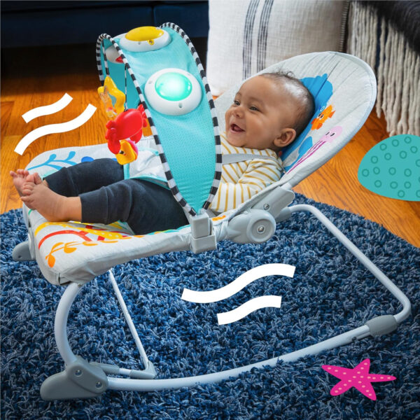 Baby Einstein Deans Discovery Spot Musical Infant to Toddler Rocker, with Vibrations, Ages 0 Months and Up