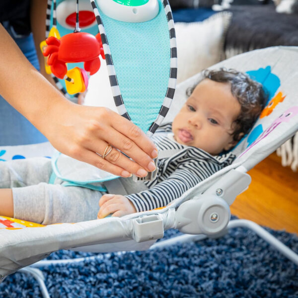 Baby Einstein Deans Discovery Spot Musical Infant to Toddler Rocker, with Vibrations, Ages 0 Months and Up