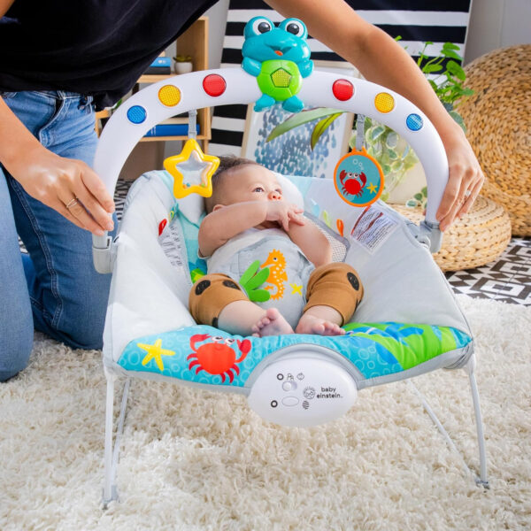 Baby Einstein Deans Discovery Spot Musical Infant to Toddler Rocker, with Vibrations, Ages 0 Months and Up