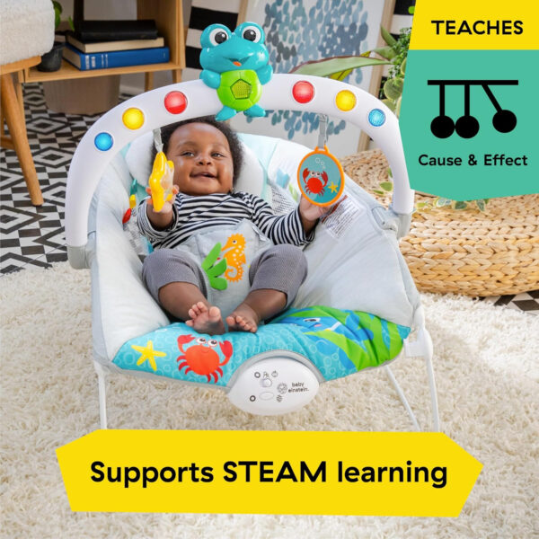 Baby Einstein Deans Discovery Spot Musical Infant to Toddler Rocker, with Vibrations, Ages 0 Months and Up