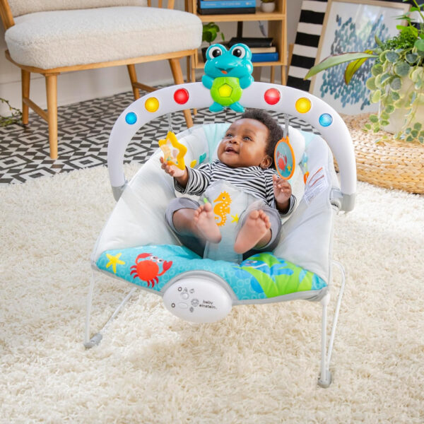 Baby Einstein Deans Discovery Spot Musical Infant to Toddler Rocker, with Vibrations, Ages 0 Months and Up