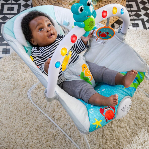 Baby Einstein Deans Discovery Spot Musical Infant to Toddler Rocker, with Vibrations, Ages 0 Months and Up