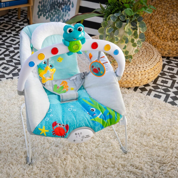 Baby Einstein Deans Discovery Spot Musical Infant to Toddler Rocker, with Vibrations, Ages 0 Months and Up