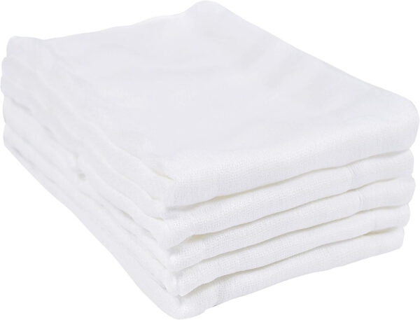 Gerber Unisex Baby Boys Girls Birdseye Prefold Cloth Diapers Multipack White 3-Ply 10 Pack