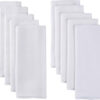 Gerber Unisex Baby Boys Girls Birdseye Prefold Cloth Diapers Multipack White 3-Ply 10 Pack